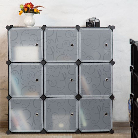 Bookcase 95.5x95.5x32cm Black