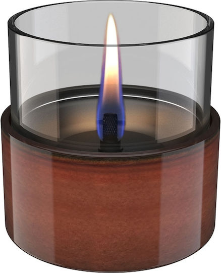 Tenderflame Επιτραπέζιο Τζάκι Βιοαιθανόλης Εσωτερικού / Εξωτερικού Χώρου Γκρι 9.8x9.7cm