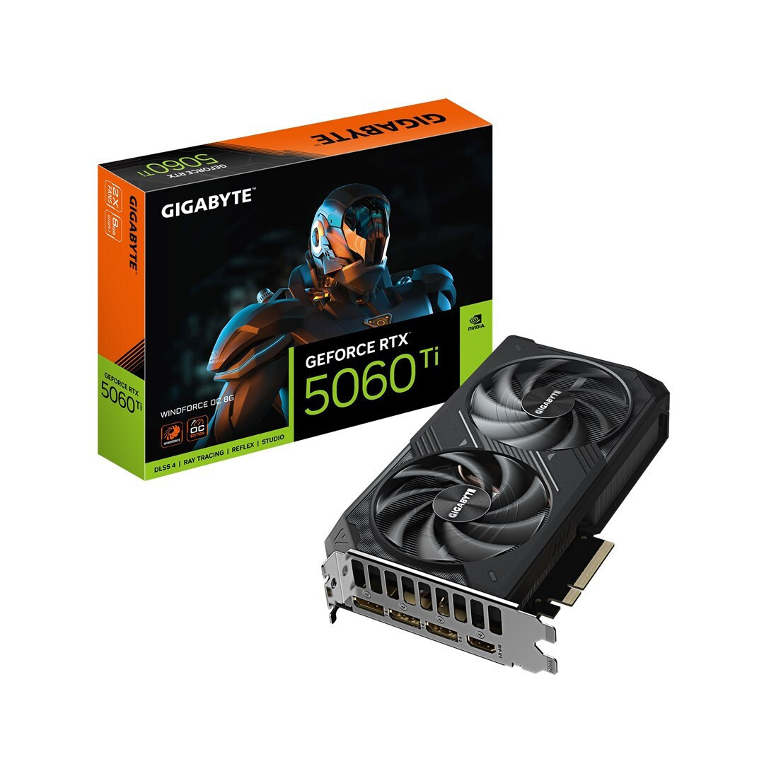 Gigabyte GeForce RTX 5060 Ti 8GB GDDR7 Windforce OC Κάρτα Γραφικών