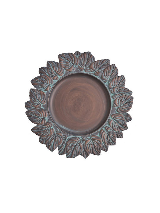 Decorative Wooden Plate 35x35cm
