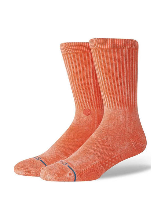 Stance Icon Dyed Athletic Socks Orange 1 Pair