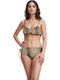 Set Bikini with Light Padding Animal Print Brown