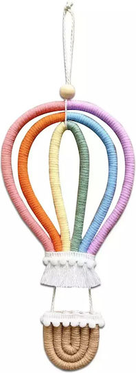 SP Souliotis Decoratiune Suspendată Pentru Perete Balon Cu Aer Cald Din Țesătură 24x24cm