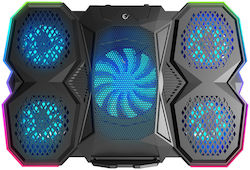 Rampage X-Ranger Cooling Pad με 5 Ανεμιστήρες και Φωτισμό