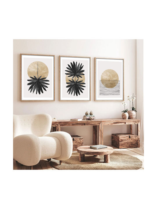 Pakketo Threefold Painting Oil Painting on Canvas 30x40cm