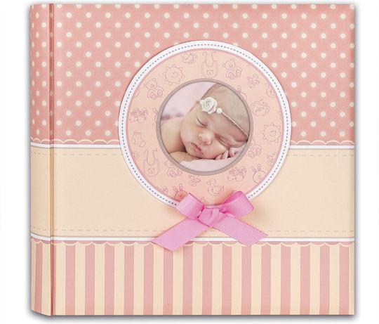 ZEP Παιδικό Άλμπουμ Little Baby Polka Dot 30 Σελίδων Ροζ με Ριζόχαρτο 31x31εκ.