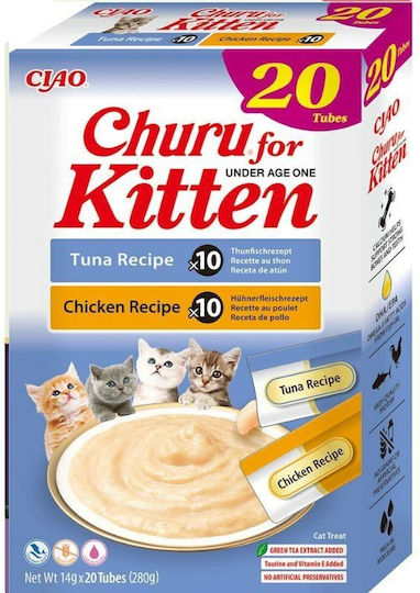 Inaba Cat Treats with Chicken Ton Fish for Young Cats 280gr
