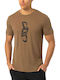 Short Sleeve Brown Blouse