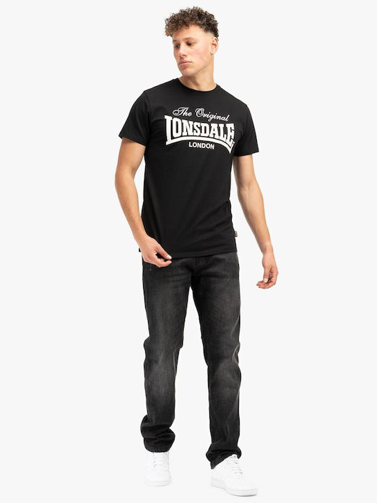 Lonsdale Colsbrooke Αθλητικό T-shirt Black/white