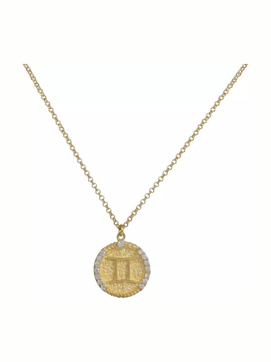 Necklace Made of Gold Plated Silver