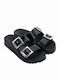 Women's Flat Sandals in Black Color