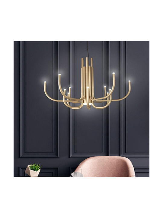 Ondaluce Κρεμαστό Φωτιστικό Κίτρινο LED 78x78x52εκ.
