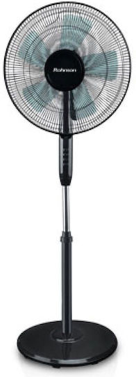 Rohnson Ανεμιστήρας Ορθοστάτης 45W Διαμέτρου 40cm Μαύρος