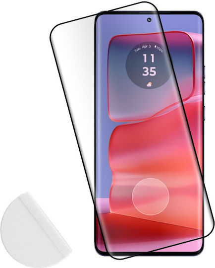 Idol 1991 3D 0.3mm Full Glue Tempered Glass Μαύρο (Motorola Edge 50 Pro)