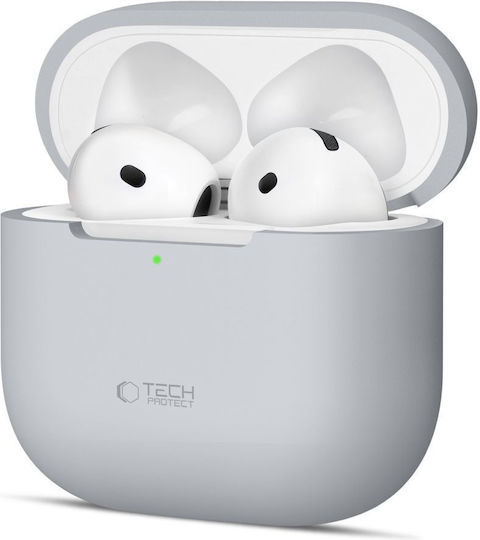Tech-Protect Silicone Case Hülle Silikon Crayon Grey für Apple AirPods 4