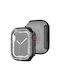 Protective Plastic Case in Black color for Apple Watch Series 9, 8, 7 41mm