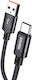 Kakusiga Geflochten USB 2.0 Kabel USB-C männlich - USB-A 15W Schwarz 1m (KSC-970-C-BK)