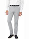 Men's Elastic Grey Chino Trousers