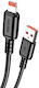 Kakusiga Редовна USB-A към Lightning кабел 15W Черен 1м (KSC-982-L-BK)