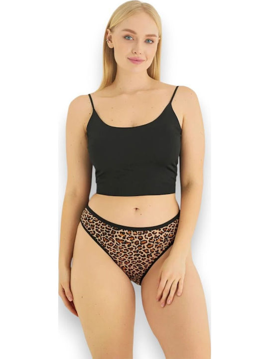 Βαμβακερά High Waist Women's Slip MultiPack Black