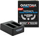 Patona Platinum Dual Charger for Action Camera Life Sl3 Sl4