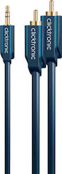 Clicktronic 3.5mm male-2x RCA male 7.5m Clicktronic 3.5mm male-2x RCA male 7.5m