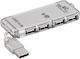 Goobay Hub 4 Θυρών USB 2.0 με σύνδεση USB-A Γκρι