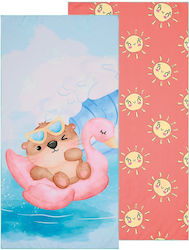 Kentia Float Kinder-Strandtuch Hellblau 140x70cm