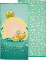 Kentia Float Kinder-Strandtuch Hellblau 140x70cm