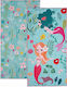 Kentia Float Kinder-Strandtuch Hellblau 140x70cm