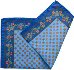 Octopus Men's Silky Handkerchief Blue Octopus Men's Silky Handkerchief Blue