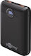 Goobay 65869 Power Bank 20000mAh 22W με 2 Θύρες USB-A και Θύρα USB-C Μαύρο