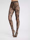 Women's Pantyhose Net Black Floral