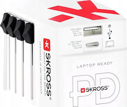 Skross Αντάπτορας Ταξιδίου World Usb Charger Ac65pd Skross Αντάπτορας Ταξιδίου World Usb Charger Ac65pd