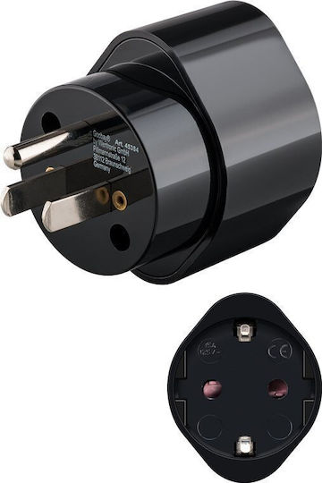 Goobay Travel Adapter Europe To Usa Japan Black 45354