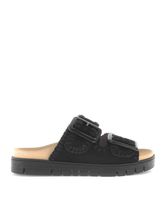 Gabor Leder Flache Sandalen für Damen Anatomisc...