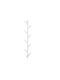Tree-shaped Coat Rack 8 Hooks Dimensions 100.5 X 19.5 X 7 Cm White Relaxdays