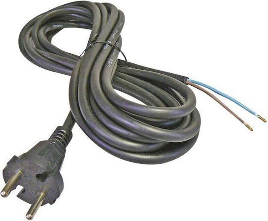 Goobay Καλώδιο Ρεύματος με Διατομή 3x0.75mm² σε Μαύρο Χρώμα 2m
