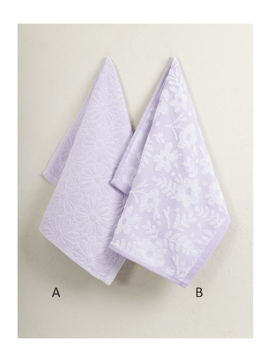 Nima Daily B Towel from 100% Cotton in Pink Color 40x60cm