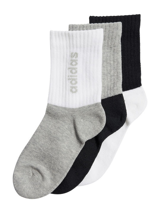 adidas Παιδικές Κάλτσες Crew Black 3 Ζευγάρια
