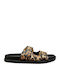 Women's Flat Sandals in Brown Color