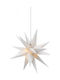 Goobay Plastic Illuminated Christmas Decorative Star 3x3x3cm 3pcs White