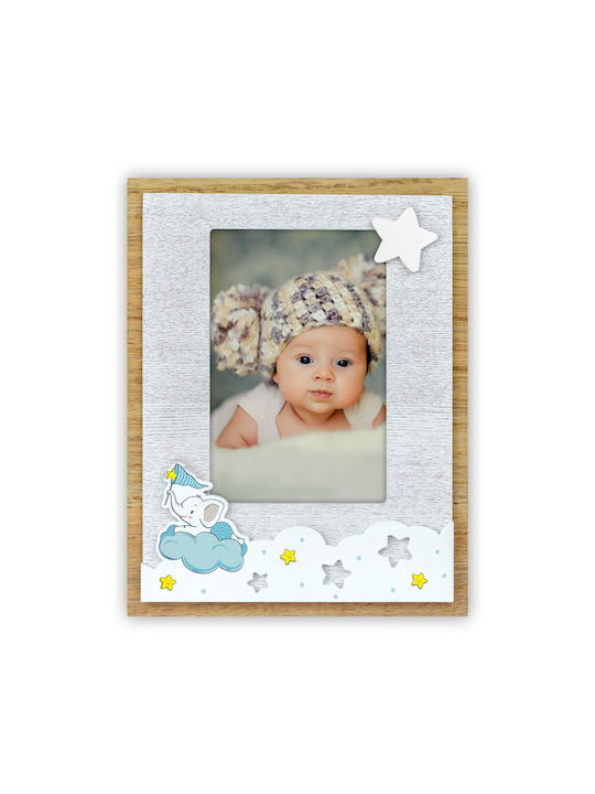 ZEP Little Elephant Cadru de poze pentru copii Rama foto Lemn Gri 23x18x1.5cm