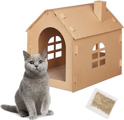 Casă de Pisici din Carton Relaxdays 46 X 36.5 X 48 Cm Maro Casă de Pisici din Carton Relaxdays 46 X 36.5 X 48 Cm Maro