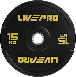 Live Pro Олимпийски Диск Каучуков 1 x 15 кг Ф50 мм