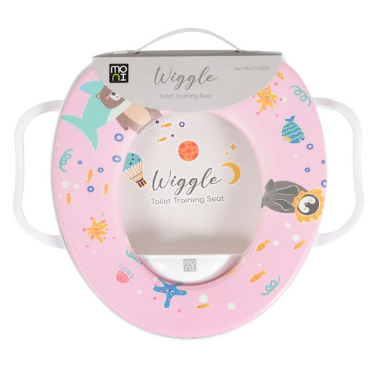 Moni Детско Тоалетно Столчe Wiggle Розово с Дръжки и Възглавничка