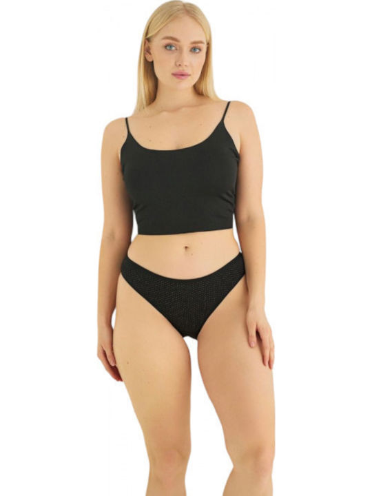 Sexen Βαμβακερά Γυναικεία Slip MultiPack Μαύρο
