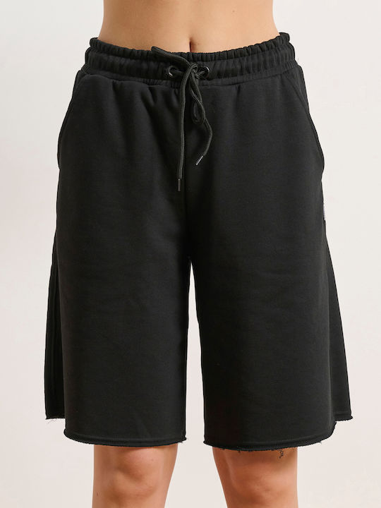 Damen Sportliche Bermuda Black