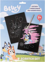 Ζωγραφική Scratch Art Bluey Α5 Ζωγραφική Scratch Art Bluey Α5