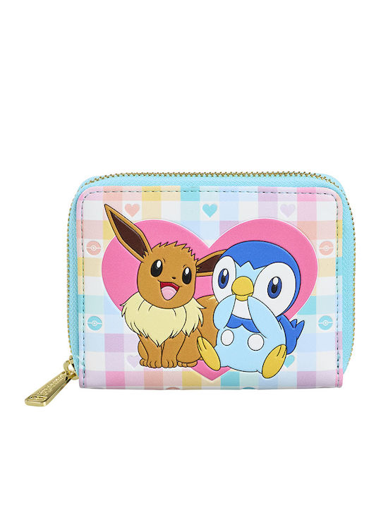 Funko Loungefly Pokemon Piplup and Eevee Friends Παιδικό Πορτοφόλι με Φερμουάρ Pokemon Piplup Eevee Friends